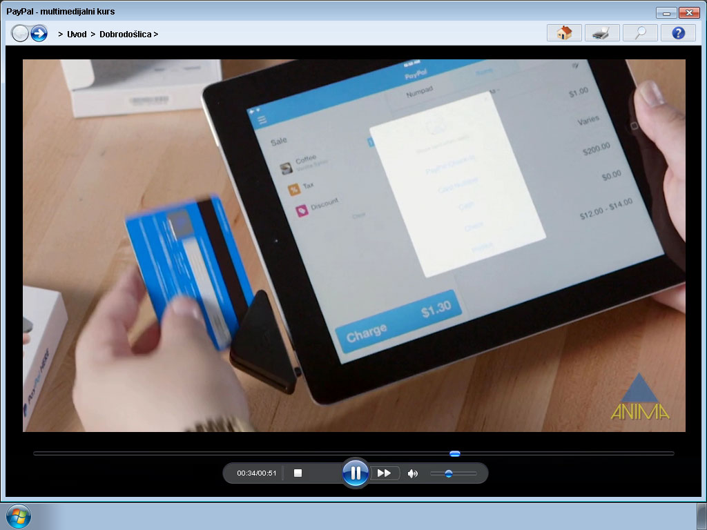 Multimedijalni kurs PayPal - detalj