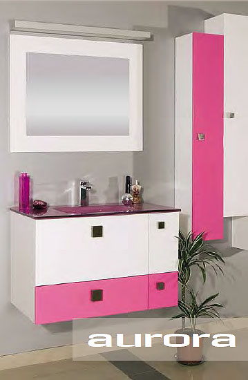 Roper Kupatilski ormarić sa lavaboom Aurora 900BX pink - detalj