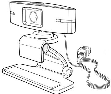 HP HD 2300 Web Kamera - detalj