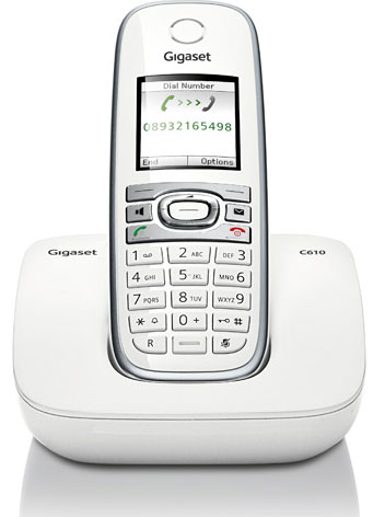 Bežični fiksni telefon Gigaset C610 SILKY WHITE Odobren za porodice - detalj