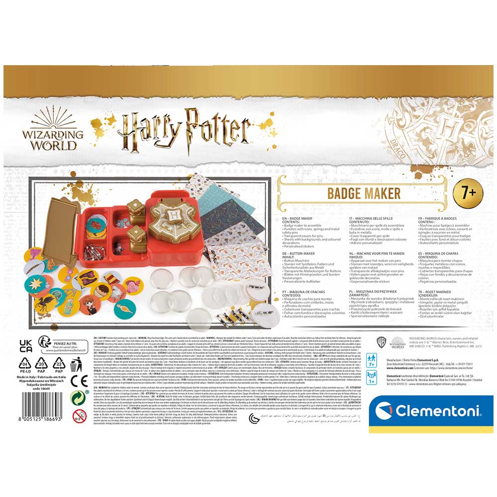 CLEMENTONI Harry Potter Fabrika bedževa CL18669 - detalj