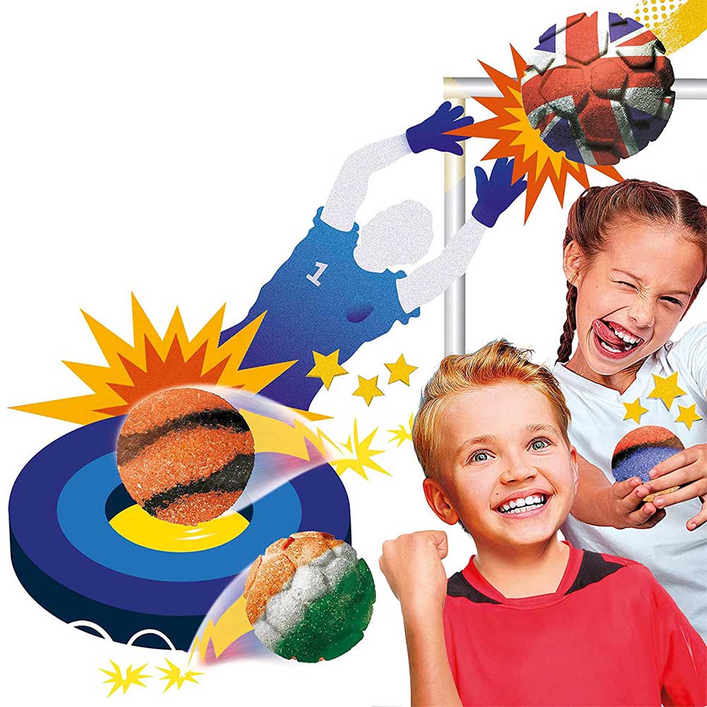 CLEMENTONI Mini naučna laboratorija za ljubitelje sporta Sport Balls Soccer Set CL61521 - detalj