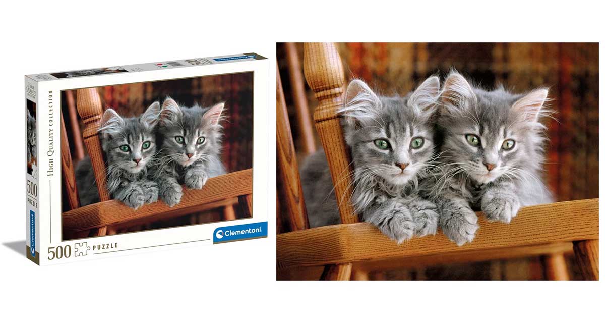 CLEMENTONI Slagalica Mačići 500 deloca HQC CL30545 - detalj