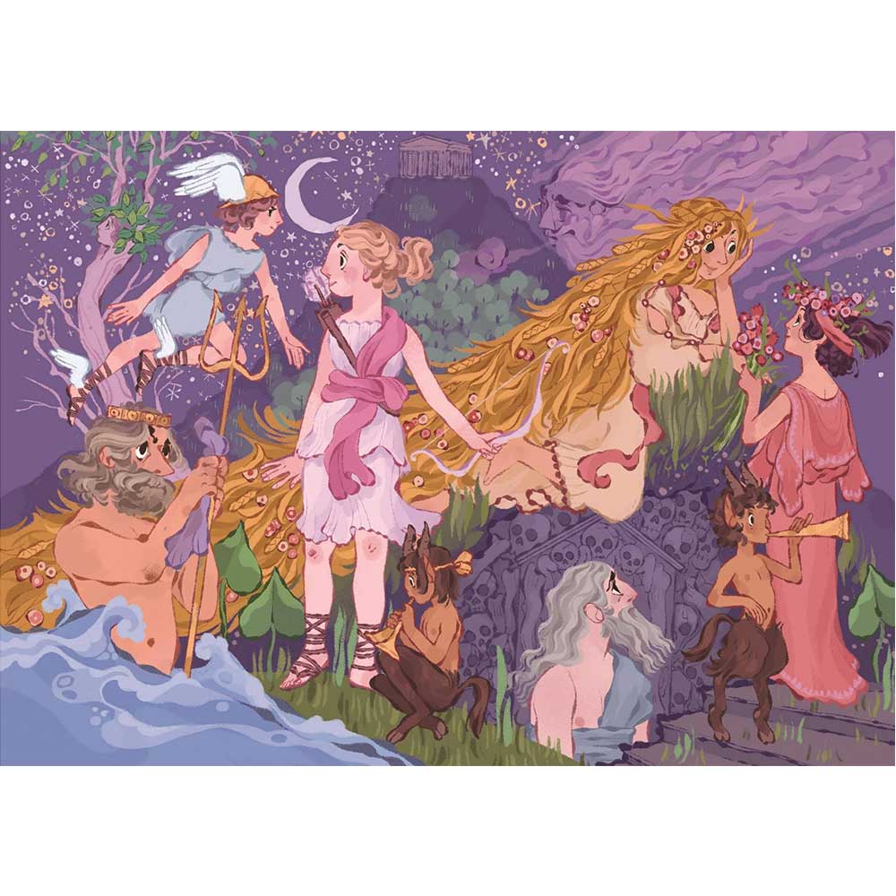 CLEMENTONI Dečija slagalica Olimpijski bogovi 2x60 delova - detalj