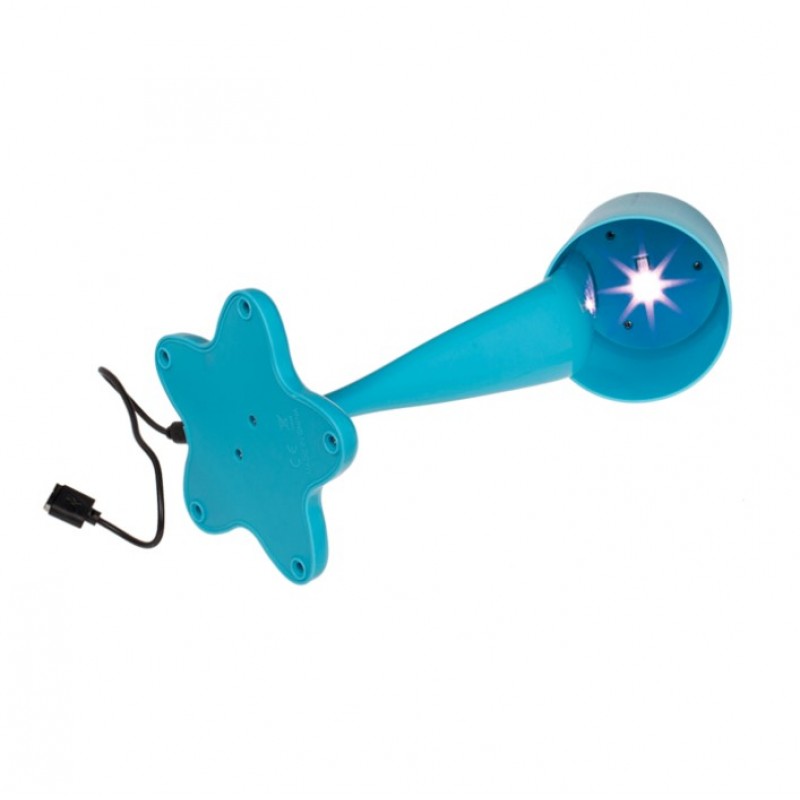 Stona USB lampa Split Paint Neon Blue - detalj