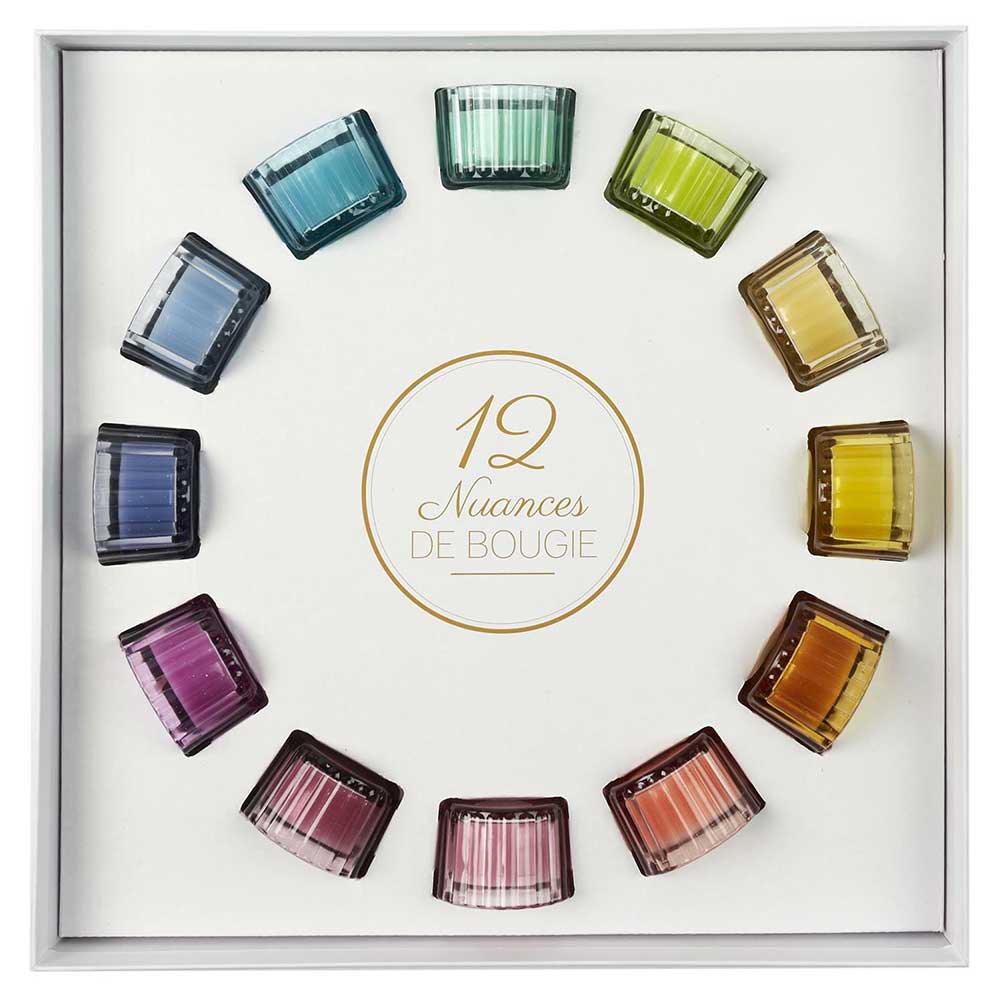 Mirišljave sveće veliki set od 12 komada - detalj