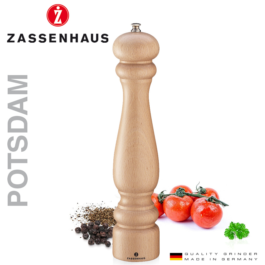 ZASSENHAUS Mlin za začine POTSDAM boja drveta 30cm - detalj