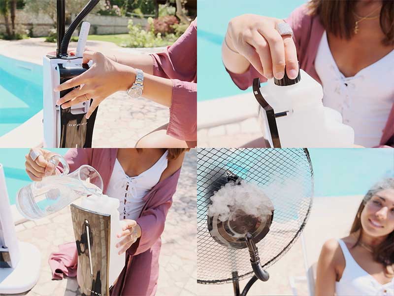 Podni ventilator sa raspršivačem vode BEPER VE.510 - detalj