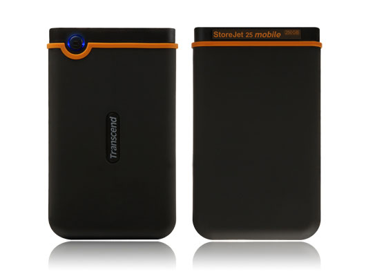 Transcend USB hard disk 250 GB - otporan na udarce - detalj