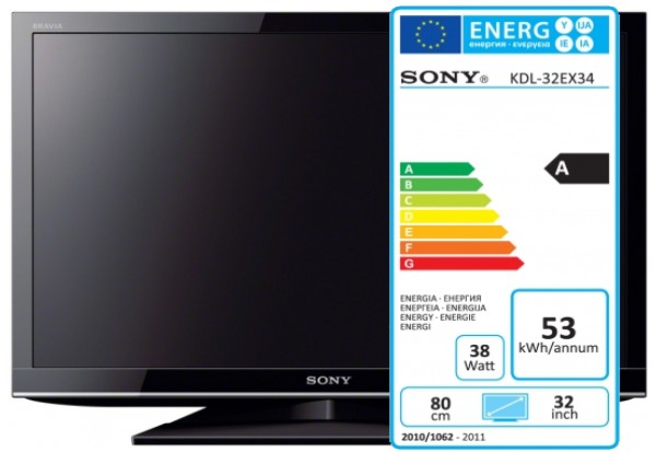 Sony KDL32EX340 LED TV 32 - detalj