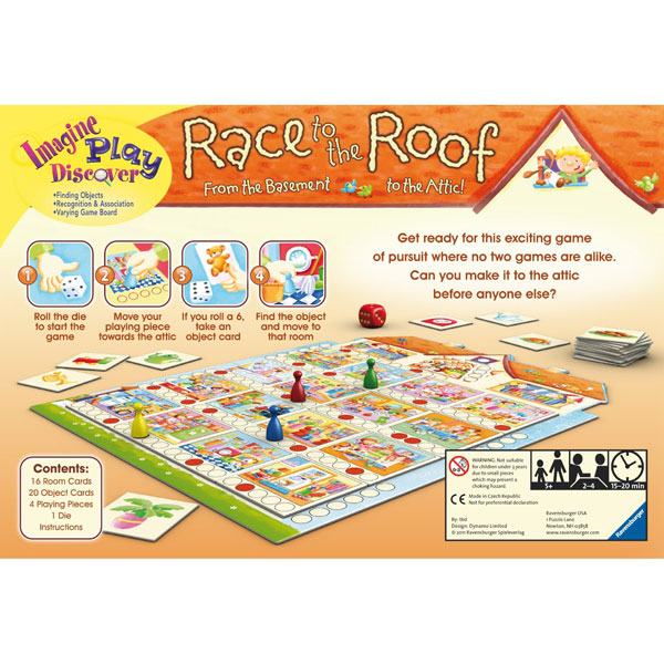 Ravensburger Društvene igra Race to the Roof - Trkaj se do krova 01-211510 - detalj