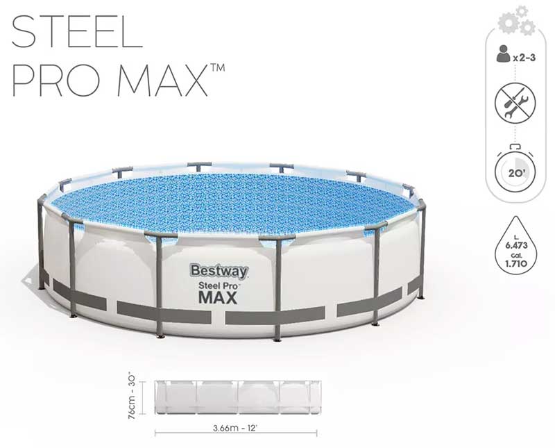 Bazen Bestway Steel Frame 366x76 Sa Filterskom Pumpom - 56416 - detalj