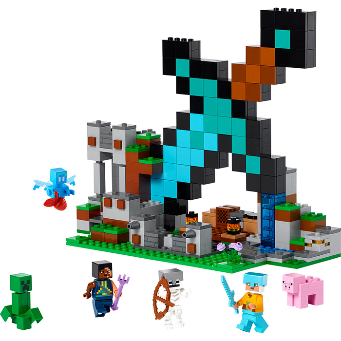 LEGO® Minecraft® Kocke Utvrđenje mačeva 21244 - detalj