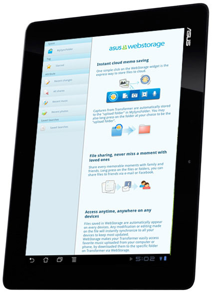 Asus Transformer 3G TF300TG - detalj