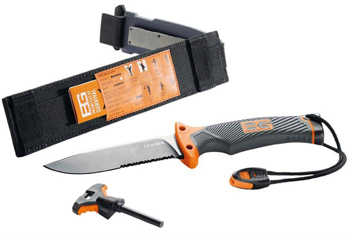 Bear Grylls ULTIMATE Gerber nož sa fiksnim sečivom i kremenom 31000751 033572 - detalj