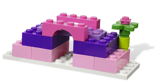 LEGO® Bricks and More Kocke - Ružičasta Kutija sa Kockama LE4625 - detalj