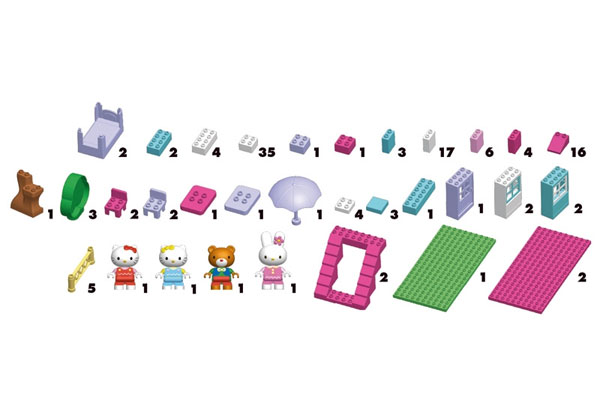 PlayBIG Kocke Hello Kitty Vila 6030935 - detalj
