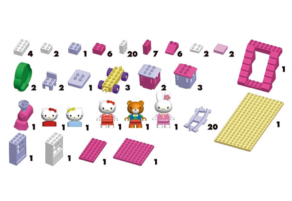 PlayBIG Kocke Hello Kitty Voz 6030943 - detalj