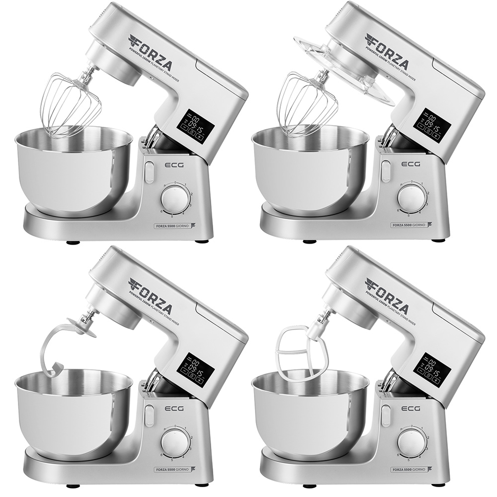 Kuhinjski robot multipraktik ECG FORZA 5500 Giorno Argento  - detalj