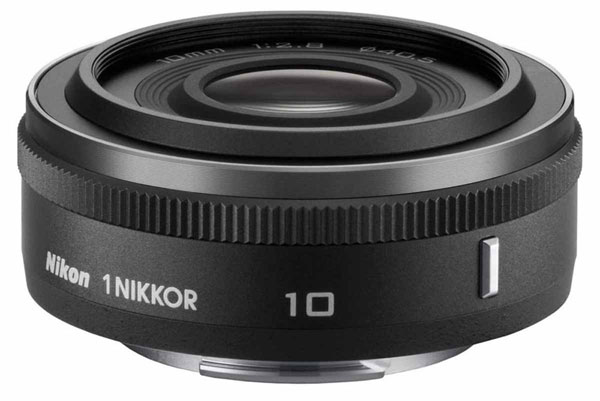 Nikon 1 digitalni fotoaparat sa zamenljivim objektivima V1 Crni set sa objektivom 10mm f/2.8 16699 - detalj