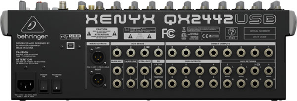 Behringer Xenyx QX2442USB - Mikseta - detalj