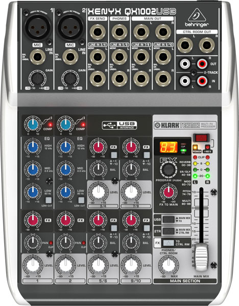 Behringer Xenyx QX1002USB - Mikseta - detalj