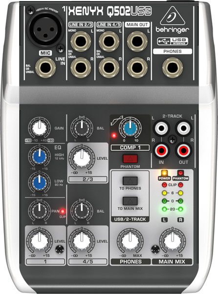 Behringer Xenyx Q502USB - Mikseta - detalj