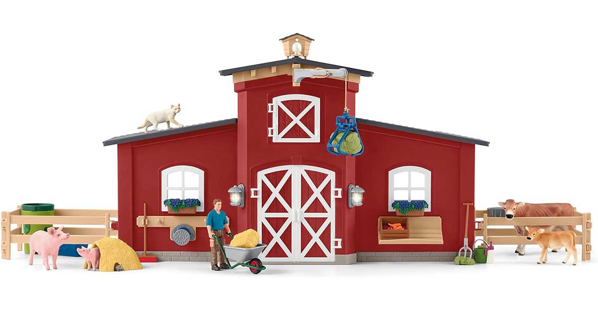 Velika štala i domaće životinje Schleich® figure 42606 - detalj