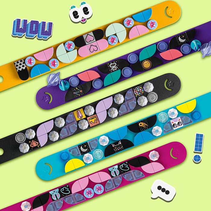 LEGO® DOTS Kocke - Ekstra pakovanje kockica - serija 8 - Glitter and Shine 41803 - detalj