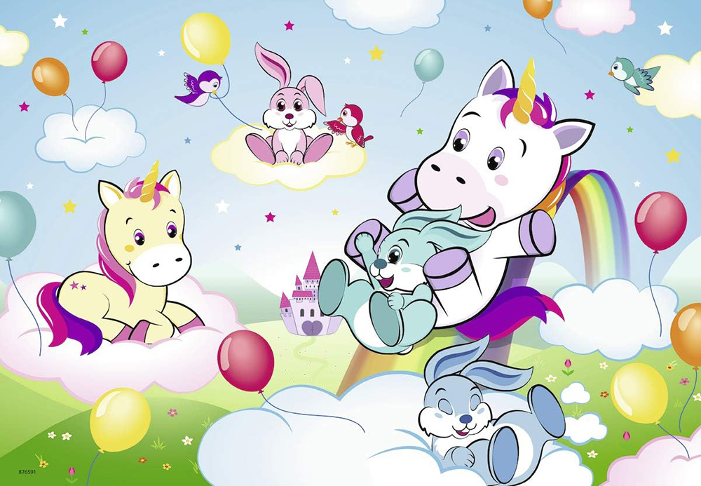 Ravensburger Puzzle slagalice 2x24 dela Bajka sa jednorogom 07828 - detalj