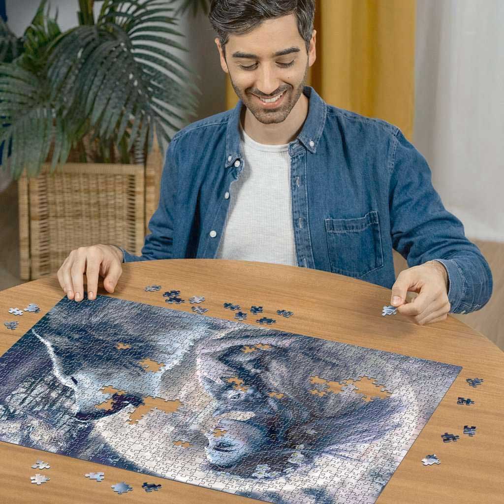 Puzzle slagalica 1000 delova Magija na mesečini Ravensburger 12000621 - detalj