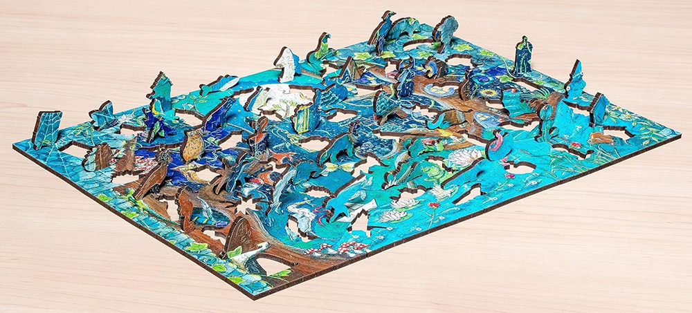 Drvene puzzle slagalica 500 delova za decu i odrasle Fantastična šuma Ravensburger 17516 - detalj