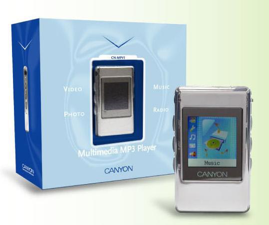 Canyon CNR-MPV18G - MP4 player - 2 GB - detalj