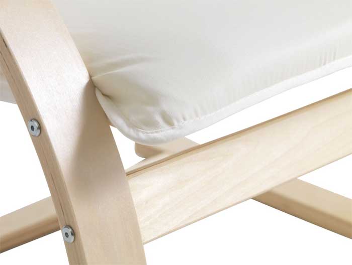 Fotelja Carmina2 Bela Pamuk - detalj