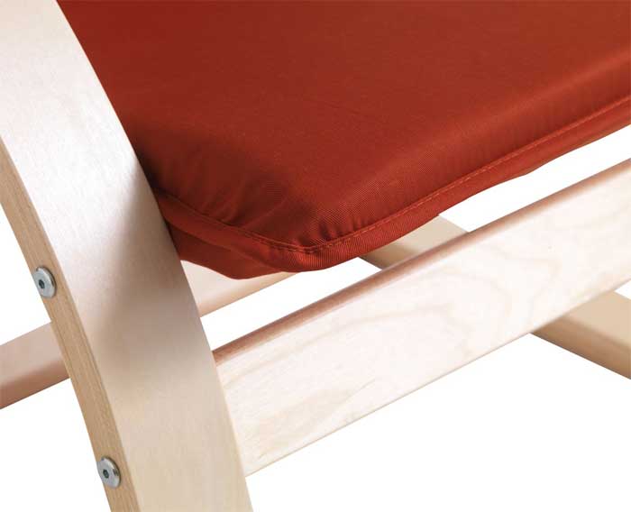 Fotelja Carmina2 Crvena Pamuk - detalj