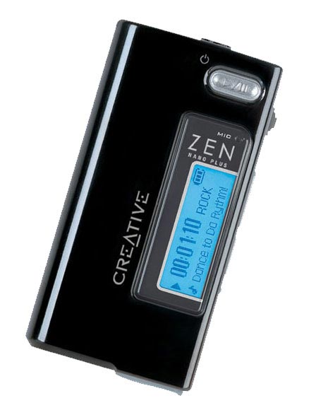Creative Zen Nano Plus - 1 GB - Black - detalj