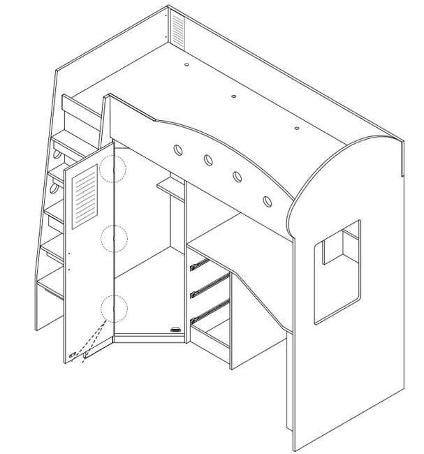 Komplet za dečju sobu Star - detalj