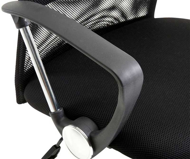 Kancelarijska radna stolica Angus sa niskim naslonom crna  - detalj