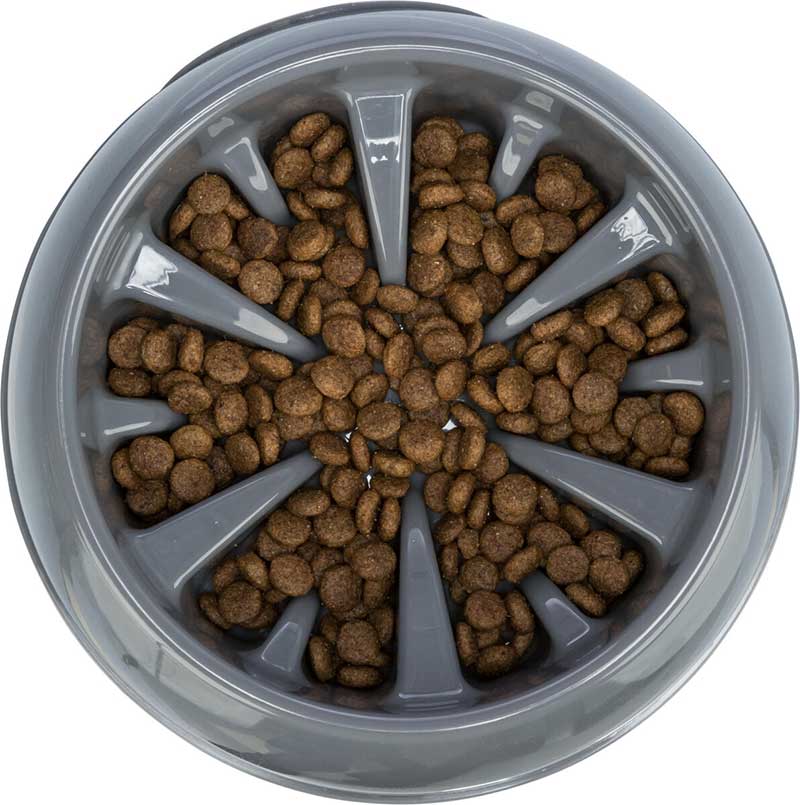 Plastična činija 1.4l za halapljive pse Trixie Slow Feed 25028 - detalj