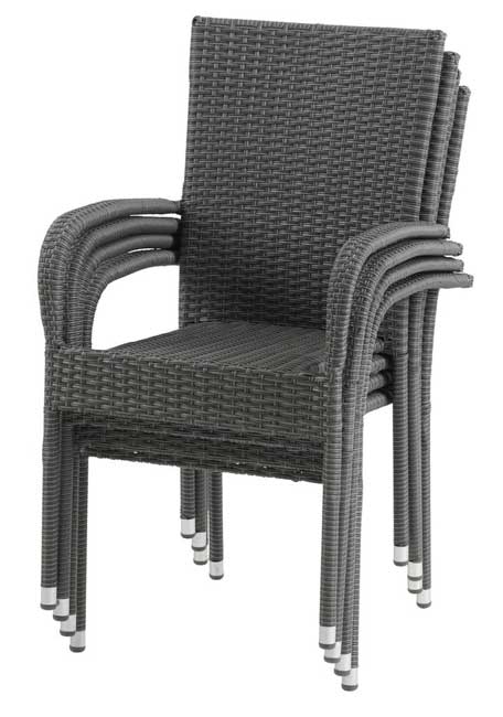 Stolica Granada čelik / petan braon  D - detalj