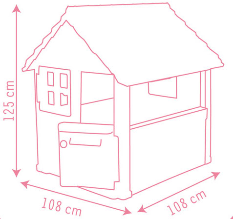 Smoby Kućica Sweet Home Hello Kitty SM310254 - detalj