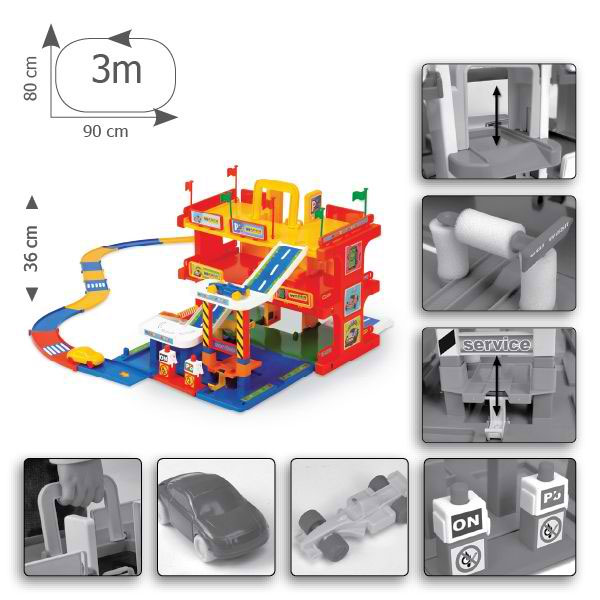 Wader garaža sa dva autića 24377 - detalj