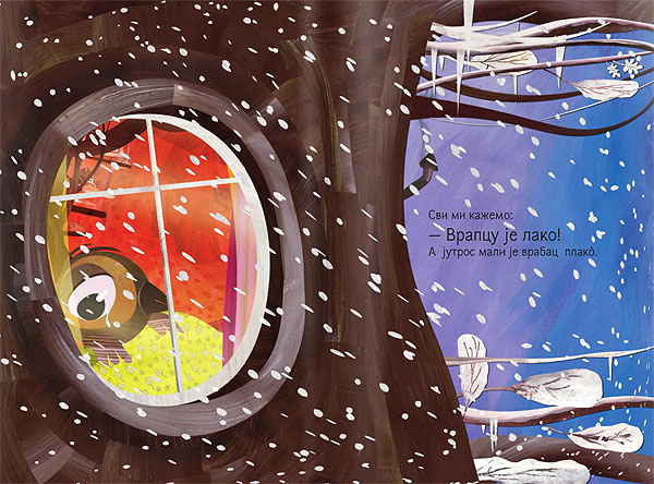 Radoznalo vrapče - detalj