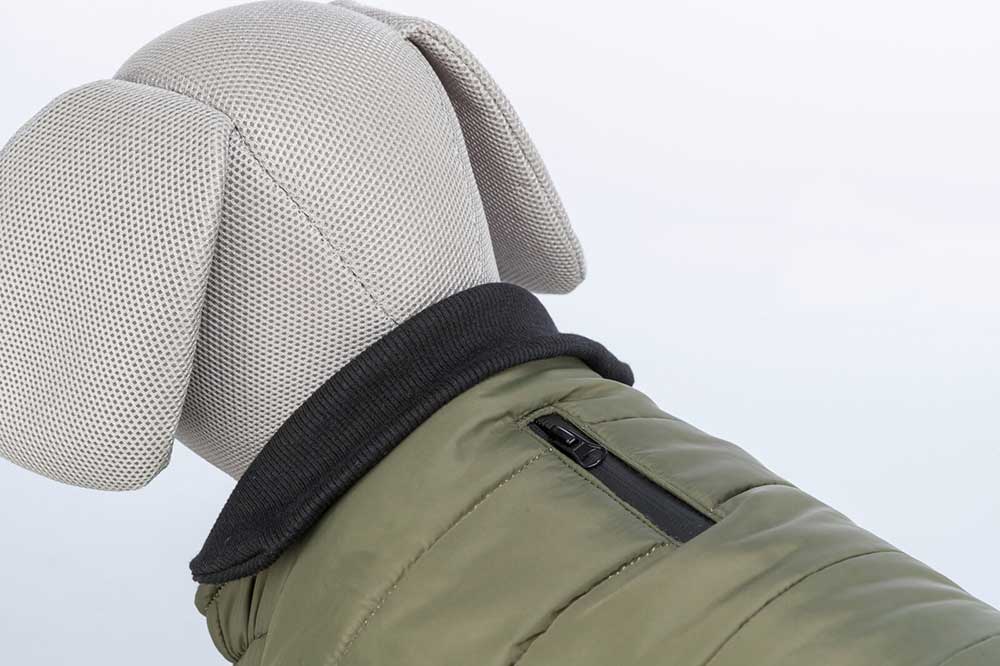 Jakna za male pse Arlay khaki leđa 36cm Trixie 680306 - detalj