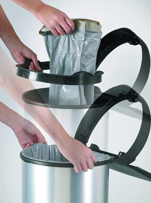 Curver kanta za otpatke 40l Everest srebrna CU 02150-582 - detalj