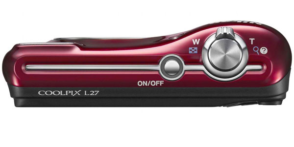 Nikon Digitalni Fotoaparat CoolPix L27 crvena - detalj