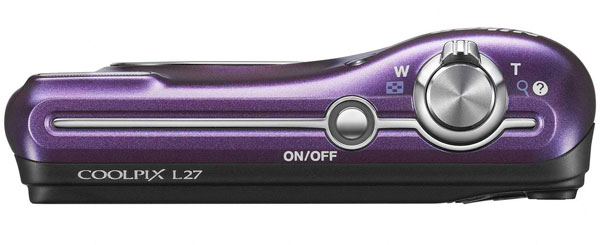 Nikon Digitalni Fotoaparat CoolPix L27 ljubičasta LineArt - detalj