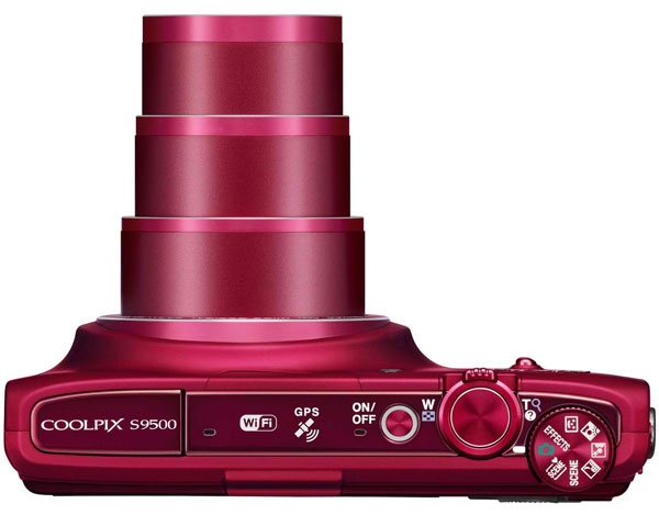 Nikon Digitalni Fotoaparat CoolPix S9500 crvena - detalj