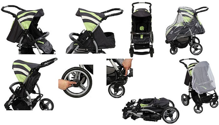 Anmar Kolica Ceed Sport Green - detalj