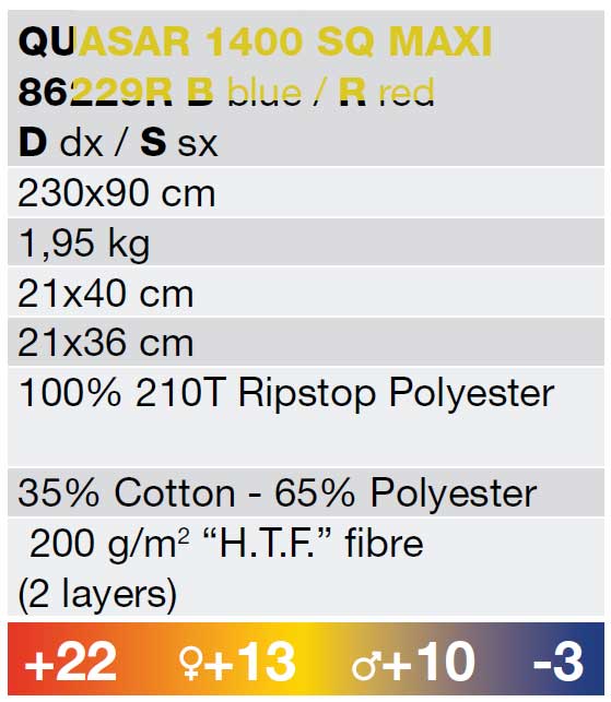 Vreća za spavanje Ferrino Quasar 1400 Maxi - detalj